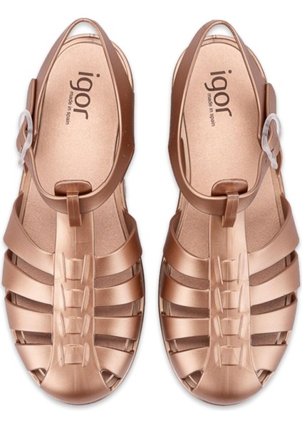 BB340Z Biarritz Metal Brillo Bronz Kadın Sandalet