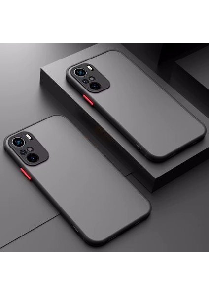 Xiaomi Mi 11T / Mi 11T Pro Kılıf Mat Parmak Izi Yapmaz Kamera Korumalı Renkli Tuşlu Buzlu Silikon Kapak Logo Gösterir