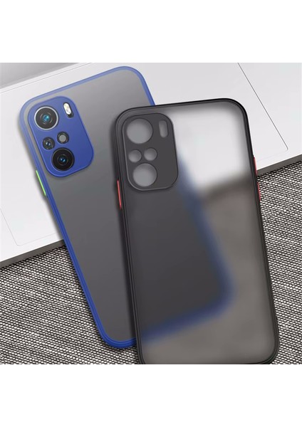Xiaomi Mi 11T / Mi 11T Pro Kılıf Mat Parmak Izi Yapmaz Kamera Korumalı Renkli Tuşlu Buzlu Silikon Kapak Logo Gösterir