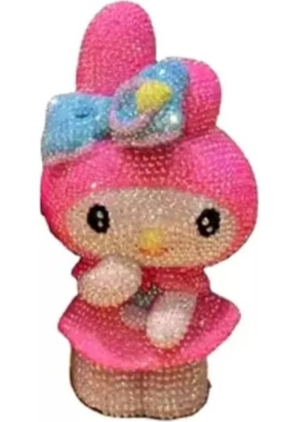 My Melody Diy Kendin Yap Elmas Mozaik Yapıştırma Işlemeli 3D Figür Kumbara Hediyelik Hobi