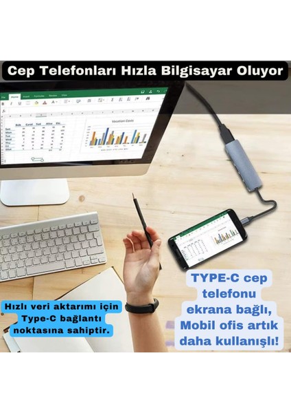Coofbe 6in1 Type-C Dönüştürücü Hub 87W Type-C Hdmi Usb3.0 Dönüştücü Çoğaltıcı Sd Tf Dönüştürücü Huv