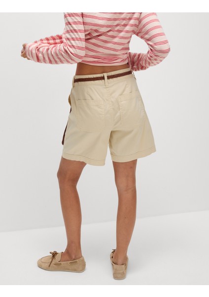 Pamuk Karışımlı Kargo Şort indirimleri