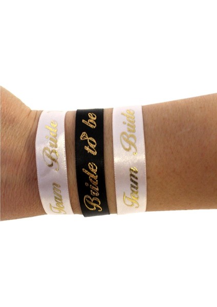 Bride Bileklik Bekarlığa Veda Parti Aksesuarı Bride-Team Bride Bileklik 5'li