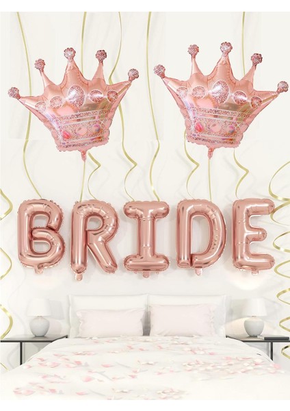Taç Folyo Balon Bekarlığa Veda Parti Balonu Rose Gold 76 cm fiyatları