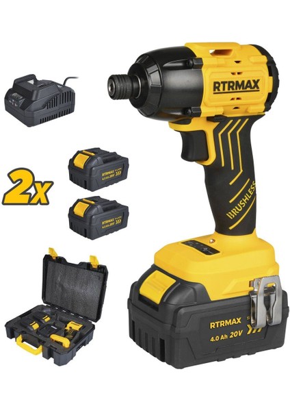 RTS5020 Şarjlı Torklu Vidalama Makinası Kömürsüz 200 Nm 2x4 Ah 20V Çift Akü S-Lion - Akü Dahil fiyatları