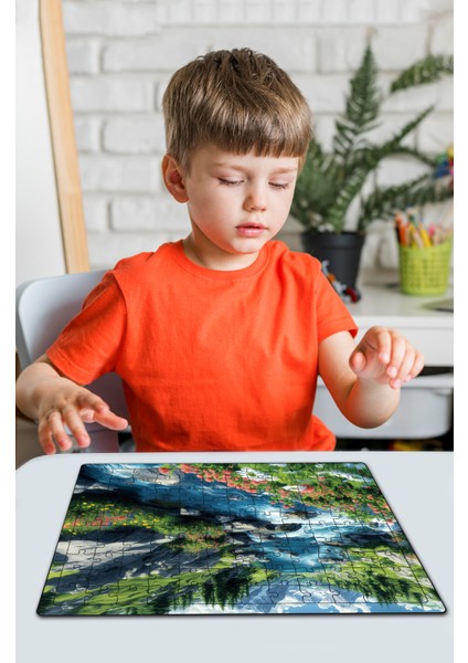 Ahşap Puzzle 30X40 cm Ebadında 120 Parça M7