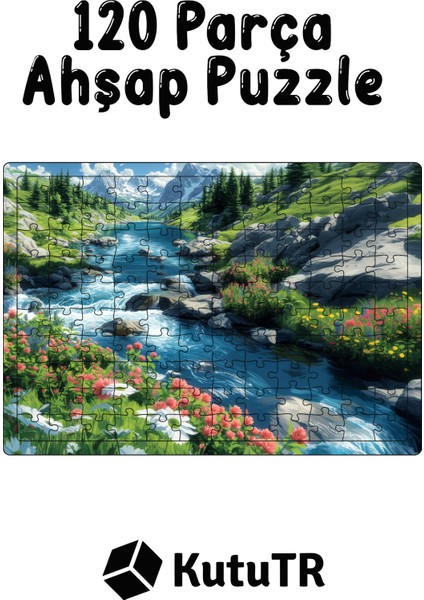 Ahşap Puzzle 30X40 cm Ebadında 120 Parça M7