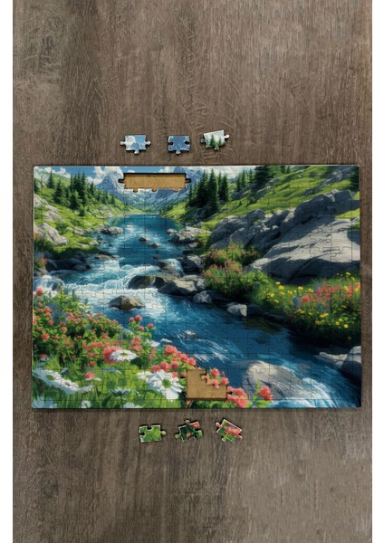 Ahşap Puzzle 30X40 cm Ebadında 120 Parça M7