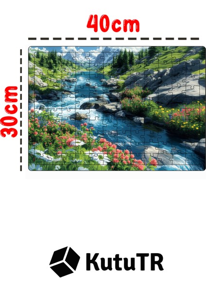 Ahşap Puzzle 30X40 cm Ebadında 120 Parça M7