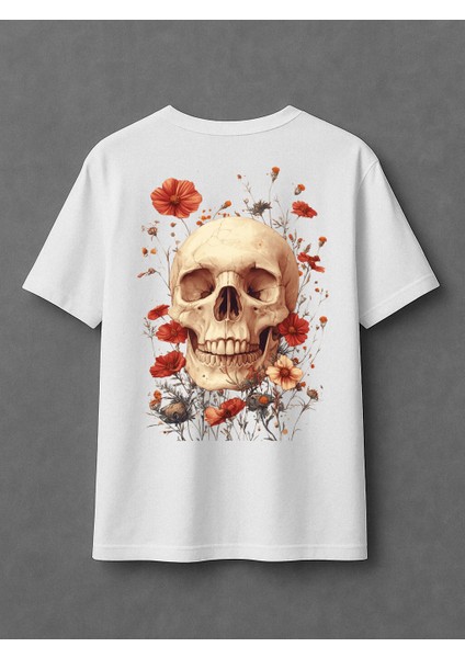 Floral Skull - Oversize T-Shirt