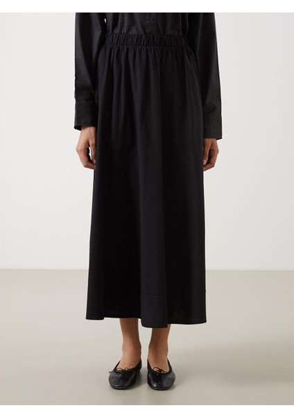 Beli Lastikli Poplin Kadın Kloş Etek (S5) fiyatları