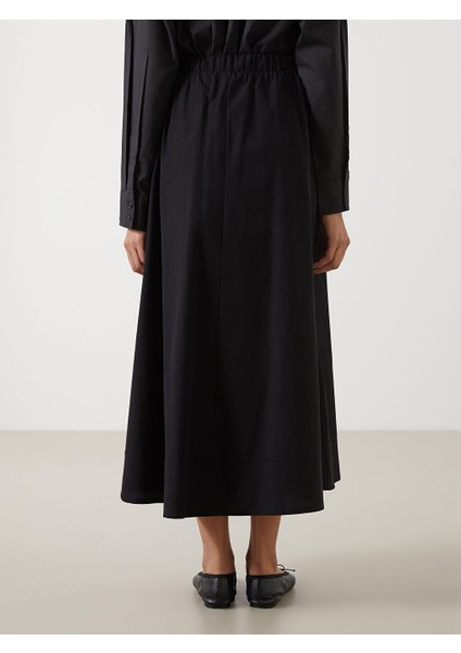 Beli Lastikli Poplin Kadın Kloş Etek (S5) fırsatları