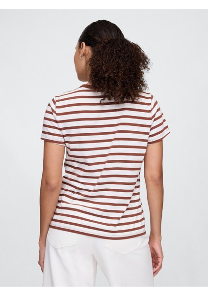Kadın Kahverengi Crew T-Shirt indirimleri