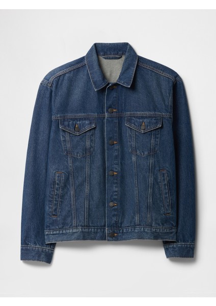 Erkek Lacivert Icon Denim Ceket fiyatları