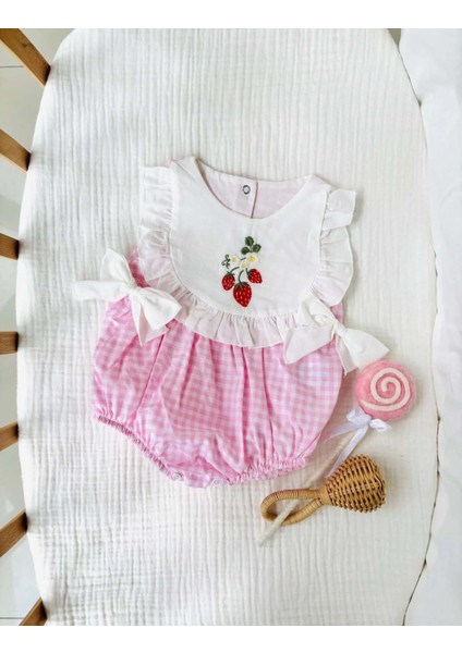 Cherry Ekoseli Romper