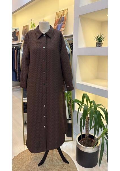 7039 Siyah Çıtçıtlı Kap Kahve