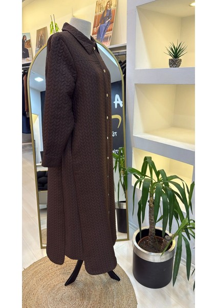7039 Siyah Çıtçıtlı Kap Kahve