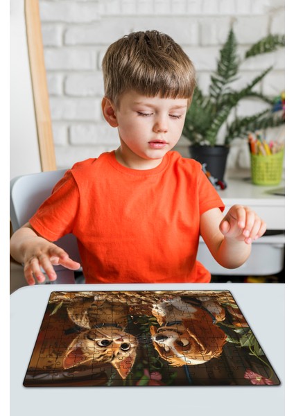 Ahşap Puzzle 30X40 cm Ebadında 120 Parça M9