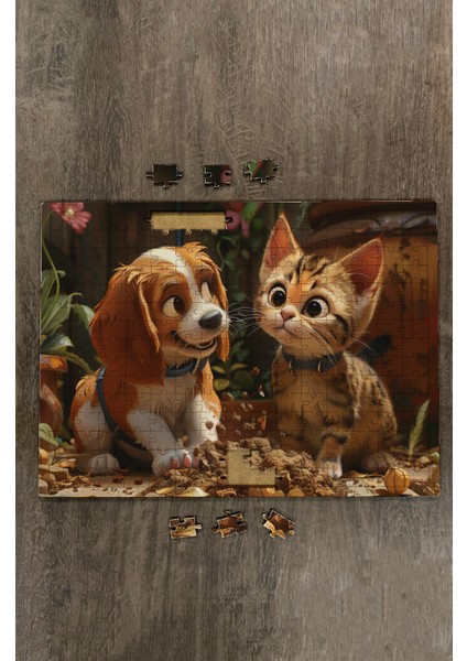 Ahşap Puzzle 30X40 cm Ebadında 120 Parça M9 fiyatları