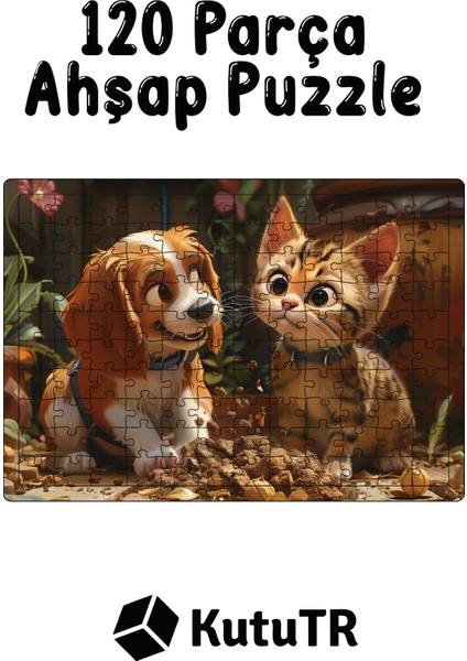 Ahşap Puzzle 30X40 cm Ebadında 120 Parça M9 fırsatları