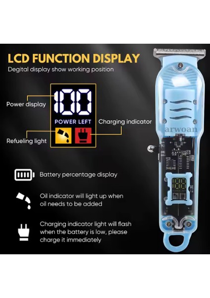 T09 Profesyonel Saç Sakal Düzeltici Berber Kesimi Tıraş Makinesi fırsatları