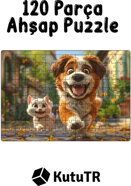 Ahşap Puzzle 30X40 cm Ebadında 120 Parça M10