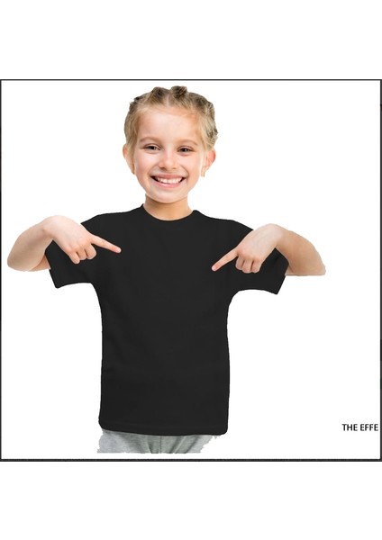 Çocuk Sıfır Yaka Süprem T-Shırt Siyah fiyatları