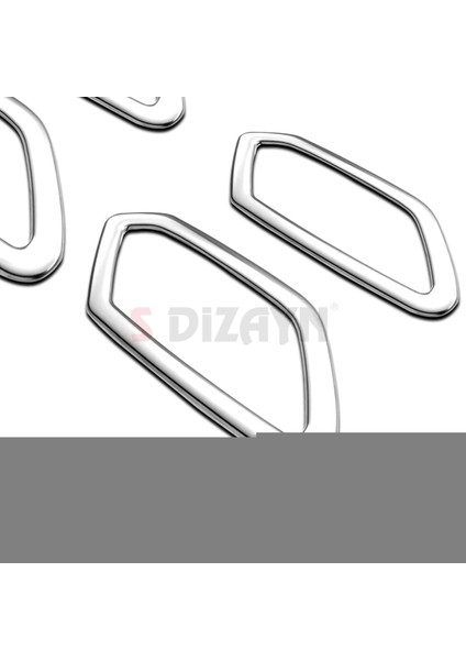 S-Dizayn Dacia Sandero Krom Iç Kapı Kolu Çerçevesi 4 Prç 2020 Üzeri A+ Kalite fırsatları