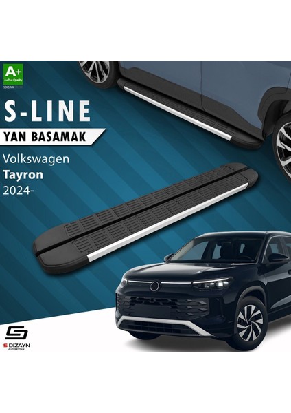 S-Dizayn Volkswagen Tayron 2 S-Line Aluminyum Yan Basamak 193 cm 2024 Üzeri A+ Kalite