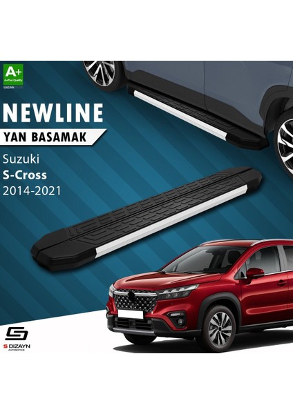 S-Dizayn Suzuki Sx4 2 S-Cross Newline Aluminyum Yan Basamak 173 cm 2014-2021 A+ Kalite