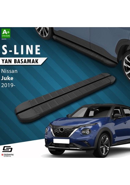 S-Dizayn Nissan Juke 2 S-Line Siyah Yan Basamak 173 cm 2019 Üzeri A+ Kalite