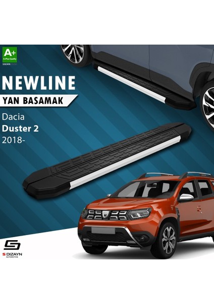 S-Dizayn Dacia Duster 2 Newline Aluminyum Yan Basamak 183 cm 2018-2023 A+ Kalite