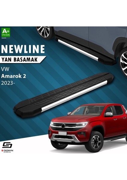 S-Dizayn Vw Amarok 2 Newline Krom Yan Basamak 203 cm 2023 Üzeri A+ Kalite