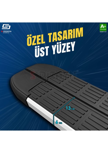 S-Dizayn Ford Tourneo Custom 2 Kısa Şase S-Line Aluminyum Yan Basamak 223 cm 2023 Üzeri A+ Kalite modelleri