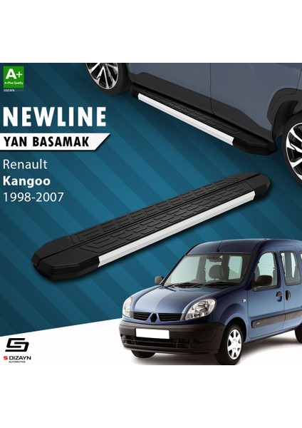 S-Dizayn Renault Kangoo Newline Aluminyum Yan Basamak 183 cm 1998-2007 A+ Kalite