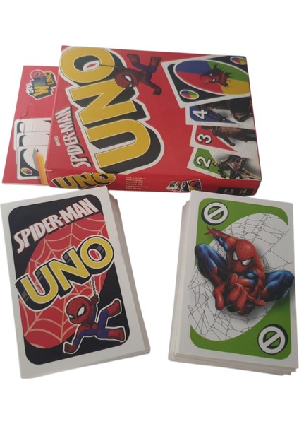 Antkırtasiyeaksesuar Spiderman Uno Oyun Kartı ve Spiderman Boyama Kitabı Paket Kalın Deste Örümcek Adam Temalıerkek Çocuk Hediyelik modelleri