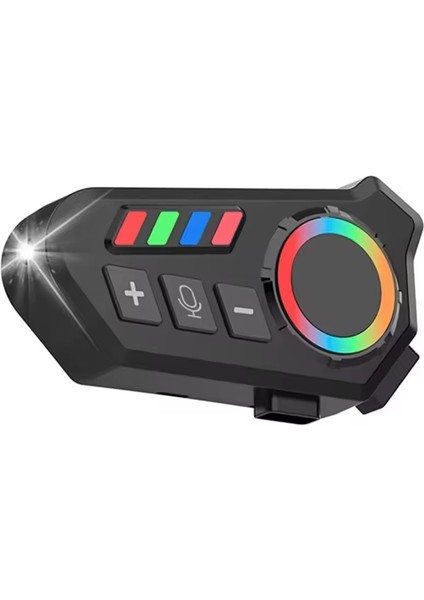 K06 Motosiklet Kask Kulaklık Bluetooth 5.4 Kulaklık Kablosuz Motor Kulaklık Ortam Işığı ile Handsfree Stereo Müzik Çalar