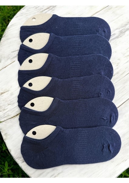 6'Lı Paket Erkek Sneakers Patik Çorap (Silikonlu, Dikişsiz, Kaydırmaz Topuk)