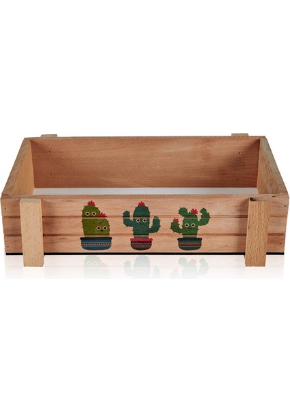 Çok Amaçlı Ahşap Organizer Kutu - 30x15 cm modelleri