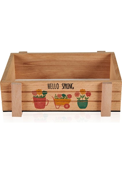 Çok Amaçlı Ahşap Organizer Kutu - 25x15 cm