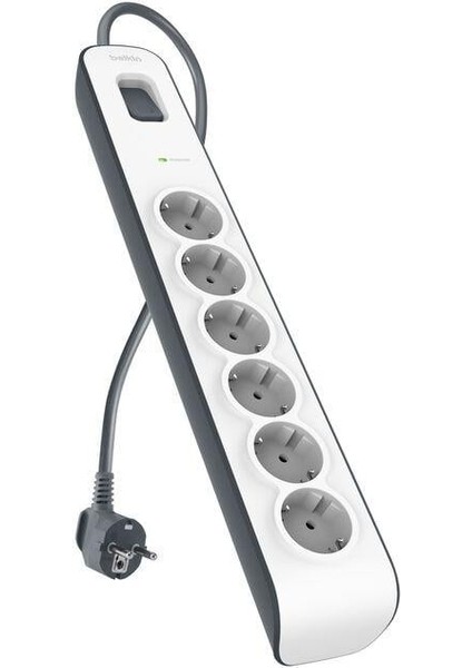 BSV603VF2M-V2 Surgemaster 2m 6'lı Akım Korumalı Priz