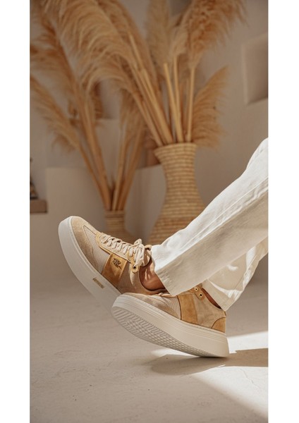 Erkek Bej Sneaker
