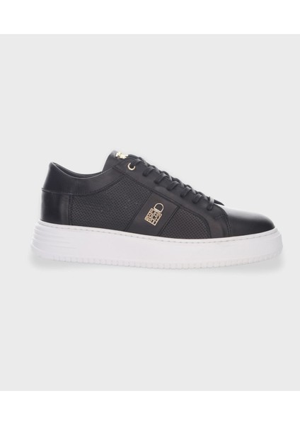 Siyah Deri Sneaker