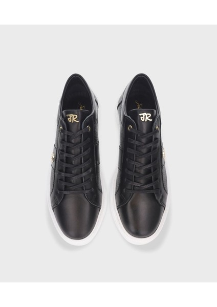 Siyah Deri Sneaker