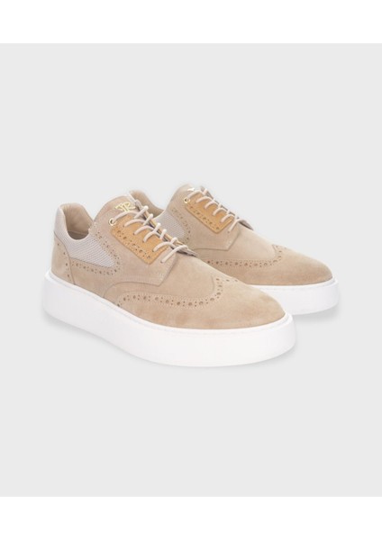 Bej Deri Sneaker