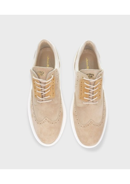 Bej Deri Sneaker