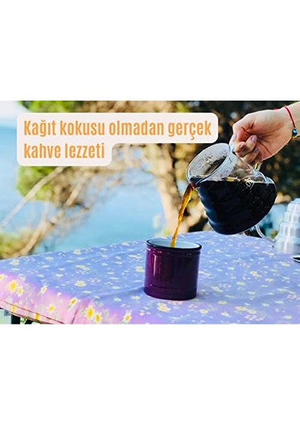 Yoga And Food (2 Adet) Yıkanabilir, Kumaş, Organik Kahve Filtresi (No:2) AĞARTILMAMIŞ%100 Ham Pamuk - Ekolojik Filtre No:2