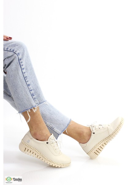 Kadın Hakiki Deri Ortopedik Günlük Spor Tarz Ayakkabı M26YA190 modelleri