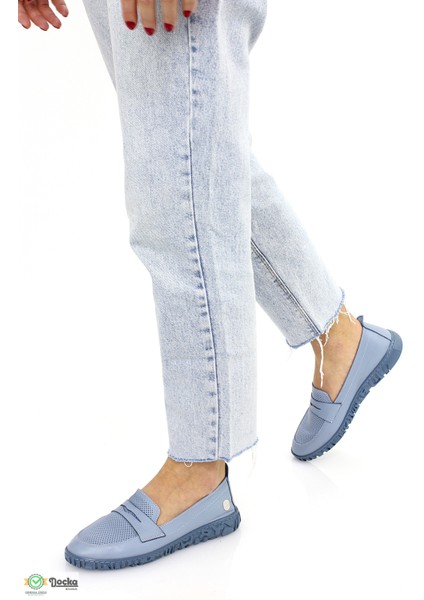 Kadın Ortopedik Hakiki Deri Bağcıksız Yumuşak Yazlık Loafer Ayakkabı M26YA90 indirimleri
