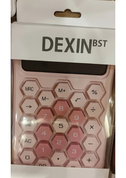 Renkli Petek Model Hesap Makinesi Orta Boy (1 Adet)
